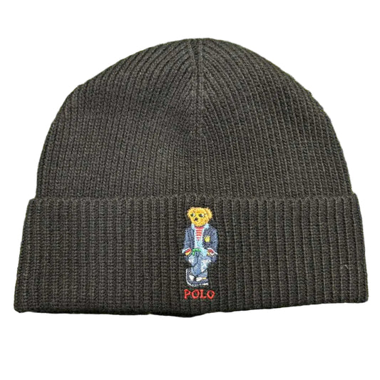 Polo Bear Rib-Knit Beanie