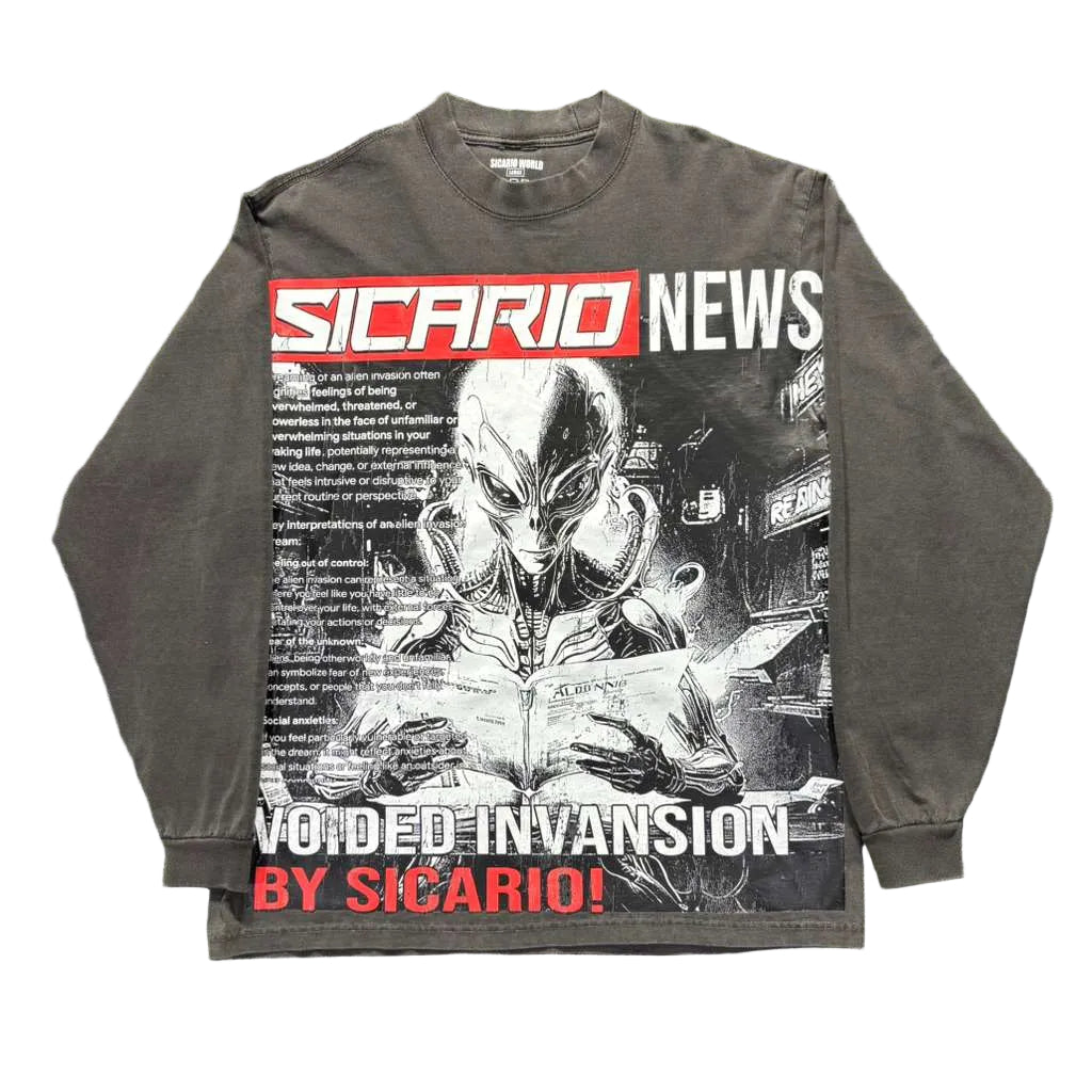 SICARIO WORLD NEWS LONG SLEEVE