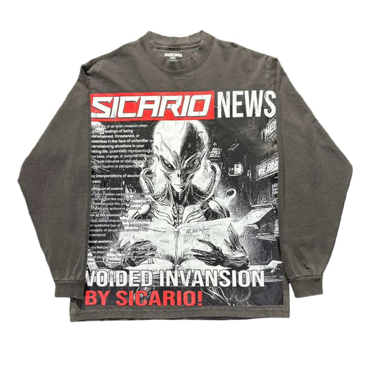 SICARIO WORLD NEWS LONG SLEEVE