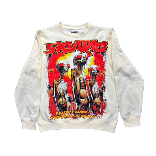 SICARIO WORLD ALIEN WHITE LONG SLEEVE