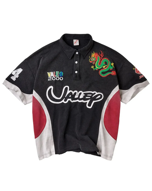 VALE FOREVER SHANGHAI POLO TEE BLACK