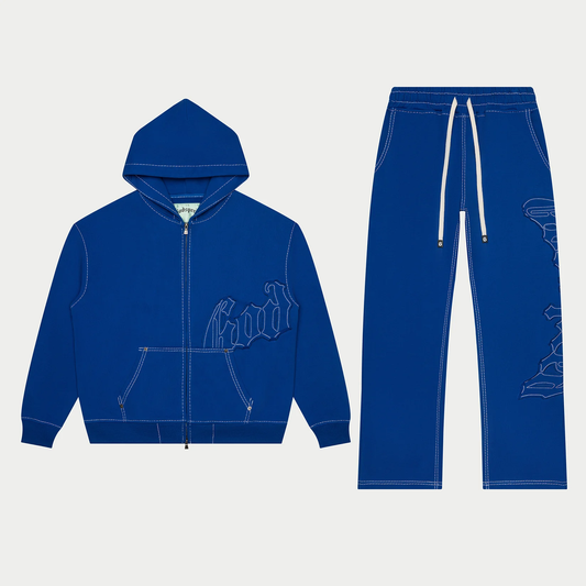 GODSPEED OG LOGO SWEATSUIT STITCHED BLUE