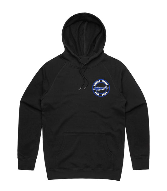 STRONG ISLAND SIGNATURE HOODIE - BLACK/BLUE