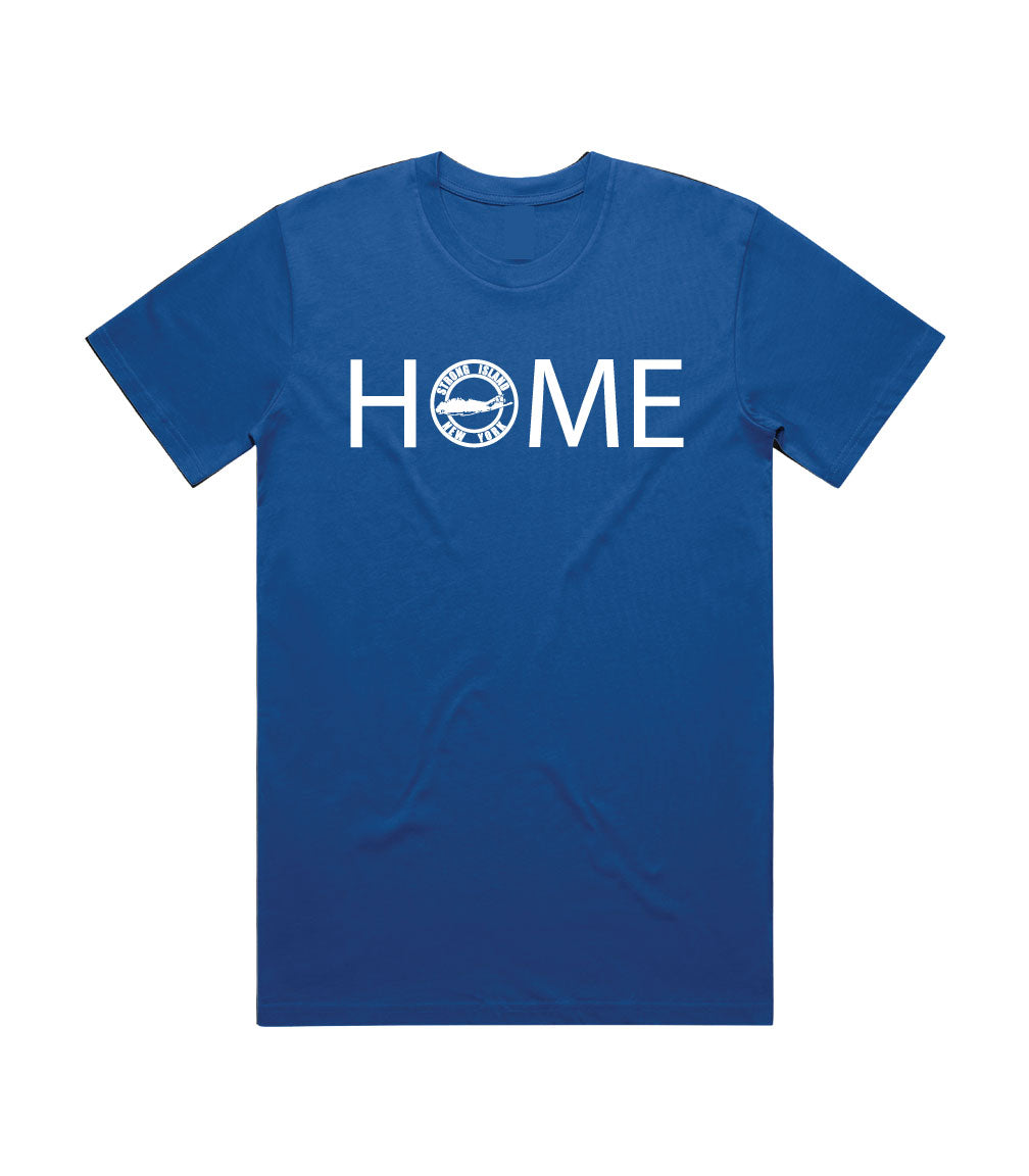 STRONG ISLAND HOME TEE - ROYAL BLUE